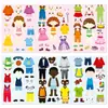 Novo Estilo 6 Peças/Pacote Adesivos de Quebra-Cabeça de Vestir DIY para Crianças, Acessórios de Roupa para Meninos e Meninas, Adesivos Artesanais de Colagem Criativa