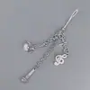[Menina Loli] Cordão Ccd Contas Artesanais Coração Girly Caseiro Corrente para Celular Ins Ballet Pingente Guben