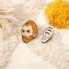 Explosiones transfronterizas Europa y Estados Unidos bajan el petróleo insignia de personaje de Van Gogh estilo pintura al óleo broche clásico arte de dibujos animados joyería al por mayor