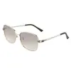 Gafas de sol cuadradas de metal retro transfronterizas europeas y americanas para hombre, moda casual moderna, gafas de sol con protección solar de lujo ligero para mujer