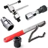 Conjunto de ferramentas de manutenção de bicicleta transfronteiriço mountain bike eixo integrado chave de corrente de bicicleta extrator ferramenta de remoção