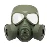 Máscara de gas persona real campo de cs equipo para comer pollo protección facial completa sello comando táctico ejército ventilador máscara casco
