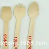 Conexión Impresa 140/160/150/110/75 Cucharas Desechables, Tenedores para Fruta, Palillos para Helado, Palillos para Café, Madera de Abedul, Envío Gratis