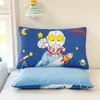 Almohada infantil de algodón de dibujos animados, almohada de felpa, almohada desmontable para siesta de jardín de infantes, almohada para estudiantes de algodón puro, núcleo de almohada infantil