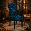 Funda Elástica para Silla de Comedor de Halloween Cubierta Completa Decoración de Cabeza de Calabaza de Festival Europeo Americano Funda de Silla a Prueba de Polvo Venta al por Mayor