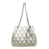 Bolsa de Cubo de Mano de Nicho Estilo Francés al por Mayor para Mujer, Nuevo Modelo Verano 2026, Bolso de Hombro con Cadena Acolchado, Bolso Cruzado para Viajes