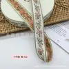 Nuevo Estilo Étnico Bordado de Encaje Jacquard Cinta Placket Antiguo Hanfu Falda Cinturón de Tela Decorativo Accesorios para Ropa
