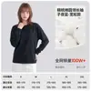 Camiseta de manga larga de algodón puro para mujer, venta directa de fábrica, para primavera y otoño, corte holgado, cuello redondo pequeño, top suave y cómodo, camiseta básica estilo pareja