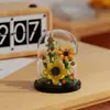 Venta al por mayor Transfronterizo Popular Flor de Rosa Bloque de Construcción Maceta de Montaje Serie Decoraciones para Sala de Estar Juguetes de Partículas Pequeñas Regalos para el Festival Qixi