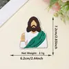 Adesivos de Tecido Bordados Exclusivos Transfronteiriços com Padrão de Pomba Branca Pura de Desenho Animado para Decoração de Roupas e Malas, Patches Bordados Laváveis Sem Costura