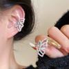 Danza de Mariposa Exquisitos Pendientes Pequeños de Clip Venta al por Mayor Lujo Ligero Diamante Brillante Simple y Hermoso Moderno Cuff para Oreja de Diosa