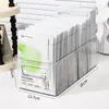 Caja de Almacenamiento para Mascarillas Faciales, Caja Transparente con Compartimentos de Acrílico para Tocador, Estante de Almacenamiento de Gran Capacidad para Productos de Cuidado de la Piel en Escritorio