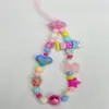 Original lucky love frisado celular corrente creme ccd pingente bolsa decoração corrente ornamentos namoradas presente