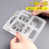 Filtro Desechable para Desagüe de Piso Filtro de Alcantarilla Baño Baño Anti-Obstrucción de Cabello Pegatina para Desagüe de Piso Cocina