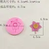 Molde de Silicone Flor Camélia Girassol Borboleta Orquídea DIY Aromaterapia Gesso Vela Resina