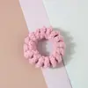 Nuevo teléfono de felpa línea de pelo Anillo para el pelo Accesorios para el cabello sin costuras Damas simple simple Cuerda para el pelo coreana Caja de cuero al por mayor
