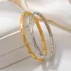 Pulsera con cierre de trébol de cuatro hojas incrustado de circonita en cobre para mujer, pulsera fina de anillo vintage exquisita con microincrustaciones de trébol de la suerte, pulsera de celebridad de internet de lujo ligero