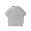 Nanxia Moda Retro Estilo Americano Old Money Verano Nuevo Casual Versátil Simple Camiseta de Cuello Redondo Manga Corta Moderna