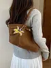 Bolsa de Axila Francesa de Grande Capacidade Outono Inverno 2026 Nova Bolsa Tote Retrô Americana para Deslocamento Casual Bolsa de Ombro Único de Mão