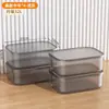 Caja de almacenamiento transparente para el hogar, caja de plástico para guardar juguetes y snacks, tamaño grande, engrosada, organizador de ropa para armario, cesta de almacenamiento
