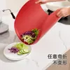 Nueva Tabla de Cortar para el Hogar, Resistente al Moho, Antibacteriana, Tabla de Cortar de Grado Alimenticio, Tabla para Cortar Frutas, Tabla Semi-Circular de Doble Cara para Cocina