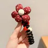 Goma para el pelo de verano para mujer 2026 Nuevo estilo Trenza de burbujas recta Anillo para el pelo de cable telefónico Cuerda para el pelo con cuentas lindas Accesorio para el pelo
