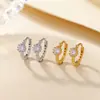 Pendientes de Aro Redondos de Plata de Ley S925 Yuebao Jewelry, Sencillos y Lujosos, Versátiles, Populares en Línea, Pendientes de Plata en Forma de Círculo con un Toque de Alta Gama