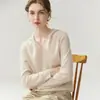 Suéter con Capucha Casual Reductor de Edad 100% Cachemira Pura para Mujer Holgado con Capucha Sudadera de Punto Pulóver Capa Base Venta al por Mayor
