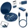 Soporte para Teléfono Móvil de Carga Rápida de 60W Caja de Almacenamiento Multifuncional de Cables de Datos Portátil Set de Cables de Carga Para Viajar