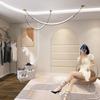 Tela decorativa de pared estilo ins simple marrón tienda de ropa estudio en vivo fondo decoración papel tapiz moda alto sentido papel tapiz