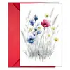 Conjunto de Envelopes para Cartão de Cumprimentos com Ilustração de Flores e Plantas Transfronteiriças Estilo Literário Cerimônia de Aniversário Agradecimento Cartão Universal