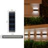 Lâmpada de parede solar lâmpada de jardim ao ar livre lâmpada de paisagem à prova d'água villa lâmpada de arruela de parede de jardim lâmpada de atmosfera de superfície de parede ao ar livre