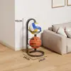 Estante Lateral para Colgar Gabinetes sin Taladro para Baloncesto y Fútbol, Estante de Pared para Exhibir Pelotas, Herramienta Mágica para Ahorrar Espacio