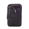 Bolso de Cintura para Hombre de Piel de Vaca Estilo Nuevo, Bolso Cruzado Multifuncional, Bolso para Identificación, Billetera Portátil para Monedas para Exteriores, Moderno Bolso para Teléfono Móvil