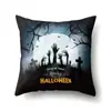 Funda de Almohada de Halloween TC616 Almohada Lumbar de Coche Funda de Cojín de Calabaza para Sofá Funda de Almohada para Oficina Hogar Sala de Estar
