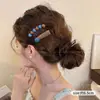 Elegante pinza para el pelo floral para mujer, pinza de pico de pato para flequillo y patillas laterales, pinza lateral para período de transición, accesorio para el cabello
