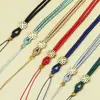 Corda Importada Pingente Trevo de Quatro Folhas Cordão Colar Cordão Corrente de Suéter Gancho Pingente de Prata Cera de Abelha Cordão para Pendurar Joias Lanyard para Celular