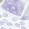 Contas de vidro imitando olho de gato de jade de cor clara, contas soltas transparentes estilo macaron com aparência de jade e furo reto, materiais para bijuterias DIY feitas à mão