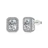 Pendientes de Plata de Ley S925 de Fábrica para Mujer, Moda Europea y Americana, Lujo Ligero, Gama Alta, Pendientes Exquisitos Incrustados con Circonita, Joyería para Orejas