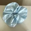 Goma para el pelo roja de algodón extragrande, estilo de bloguera coreana, pasador de pelo simple y de alta gama estilo Ins para mujer