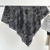 Bufanda Avanzada Camelia Estilo Coreano 90cm Bufanda de Seda Twill Nuevo Estilo Cadena Bufanda Cuadrada Grande Chal Protector Solar Pañuelo para la Cabeza Mujer