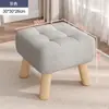 Taburete pequeño para sala de estar, sofá, cojín suave, taburete pequeño, puerta moderna y sencilla, cambiador de zapatos, taburete bajo