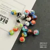 Bloque de Color Multiestilo Mármol Acrílico Cuentas Sueltas DIY Colgante para Teléfono Hecho a Mano Collar Joyería con Cuentas Pequeños Accesorios
