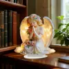 Suporte Decorativo Anjo Cupido de Novo Produto Transfronteiriço Ornaments Acrílicos 2D Acessórios para Mesa de Casa Entrada Presentes