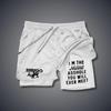 Shorts de Verão para E-commerce Transfronteiriço 2025 Estampa Digital 3D Shorts Casuais Masculinos Respiráveis de Camada Dupla