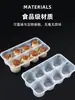 Cajas para bollos, empaques desechables para shumai, cajas para dumplings de sopa, bollos pequeños al vapor, cajas para empaque de bollos a la plancha, cajas para congelador, cajas de almacenamiento