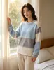 Pode Ser Usado Fora Veludo Coral Pijama de Primavera e Outono Cardigã Feminino Suit com Zíper Roupa de Casa Casal Coreano Traje de Duas Peças