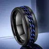 Anel de aço inoxidável feminino joias atacado que não desbota estilo ins nicho viking anel de aço titânio anel liso masculino moda