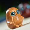 Madera Arcoíris Lindo Pingüino Pequeño Wen Juega con Palo de Rosa Sándalo DIY Llavero para Teléfono Colgante Colgante