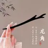 Nuevo Pasador de Estilo Chino con un Toque Vintage, Pasador de Madera Negra de Alta Gama para Mujer, Accesorio para el Cabello con Borla, Palillo para el Cabello, Nuevo Modelo 2026